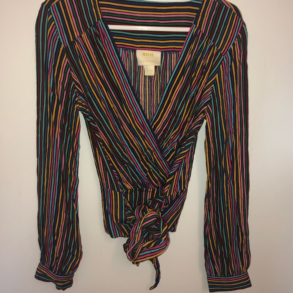 Maeve wrap shirt